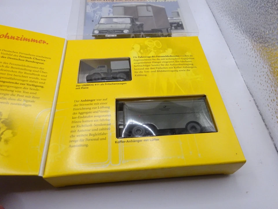 BREKINA: Terzo Set Speciale Unimog M.Rimorchio " Il Übertragungsdienst Il Bp " ( - Immagine 3 di 3