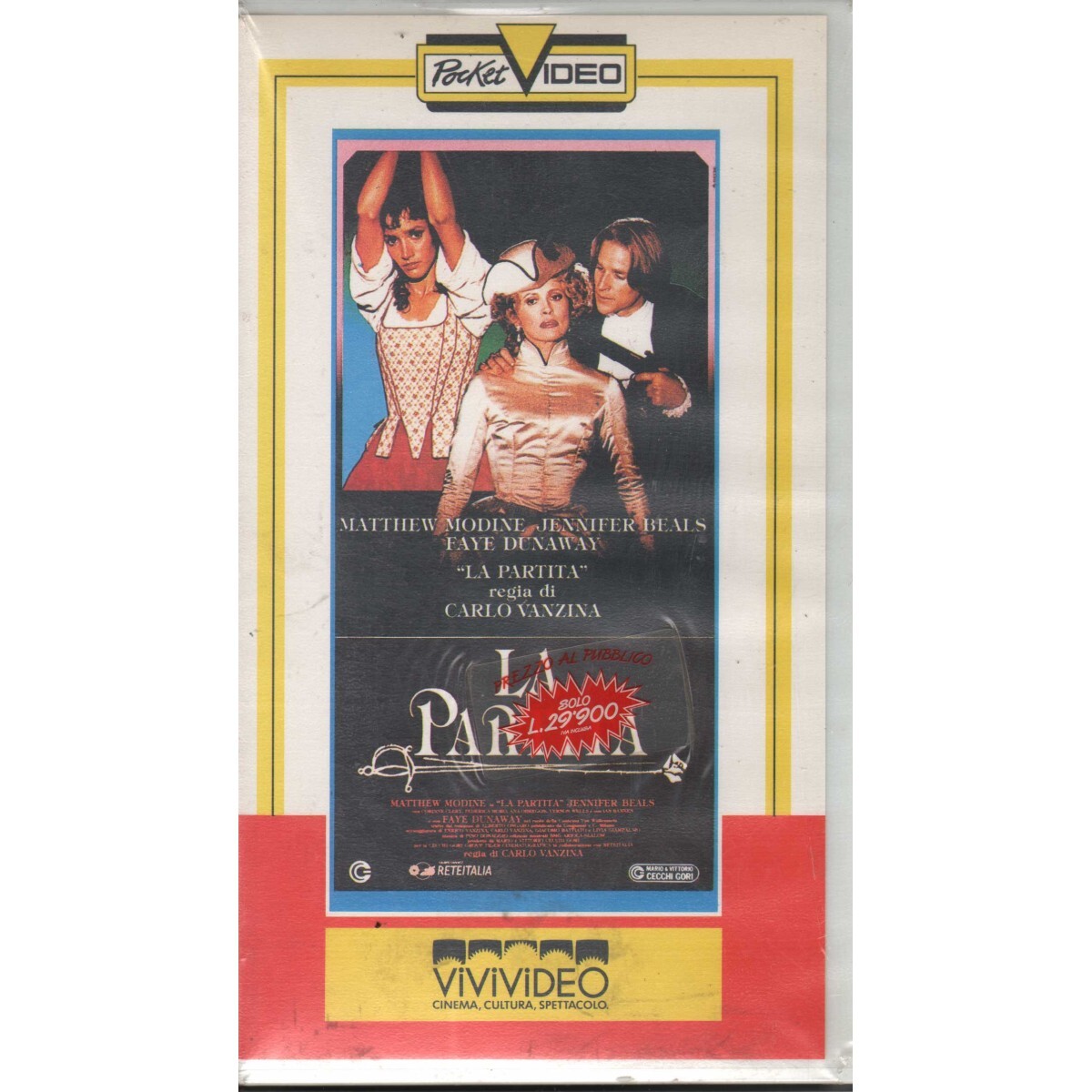 La Partita VHS Carlo Vanzina Univideo - 010016 Sealed