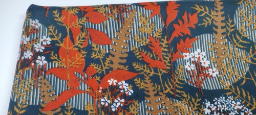 Cappagallo Green Scarf Boho 80s Poly Botanical Asian Floral VINTAGE Earth Colors - Picture 8 of 21