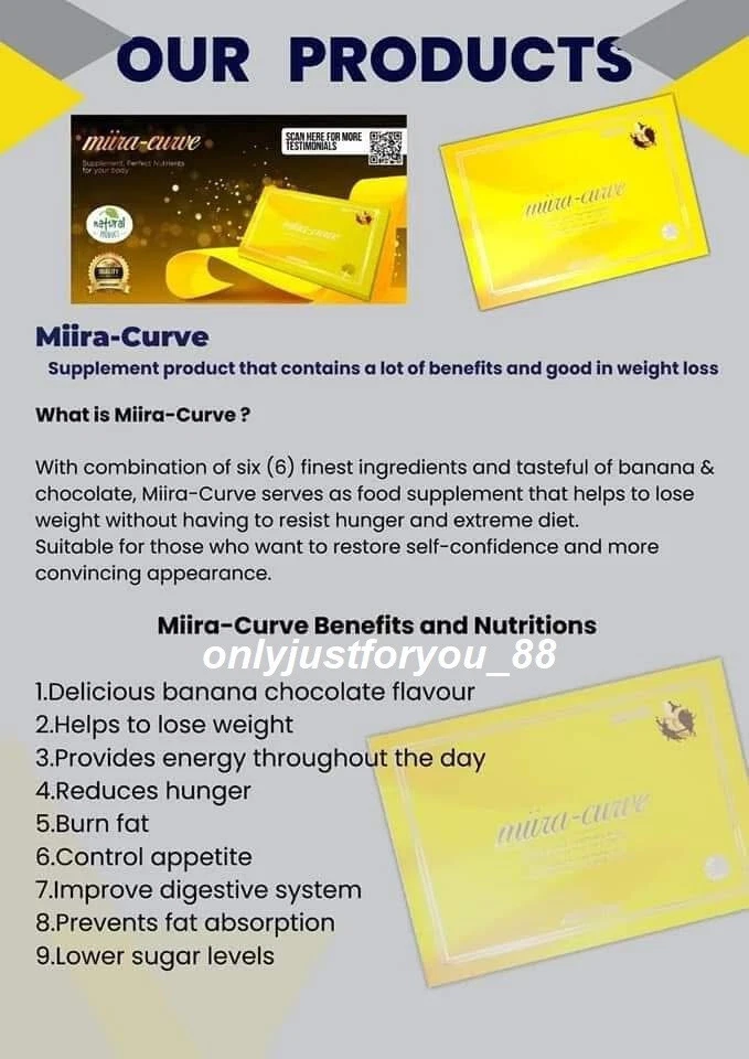 3 X Miira-Curve Revoobit Slimming Natural Weight Loss Detox Burn Fat Waist Trim - Image 4 of 4
