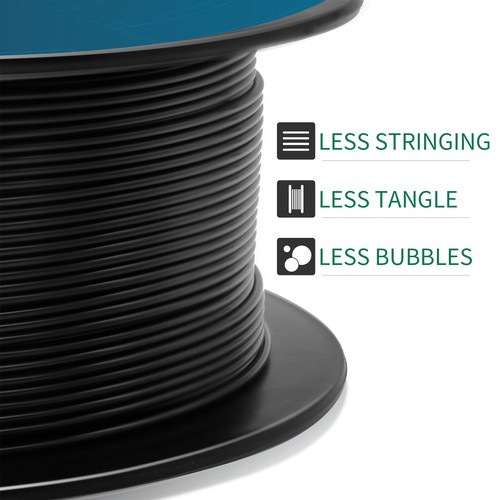 5KG Black PETG GEEETECH 3D Printer Filament 1.75mm 1kg/roll Strong Filaments US - Afbeelding 6 van 7