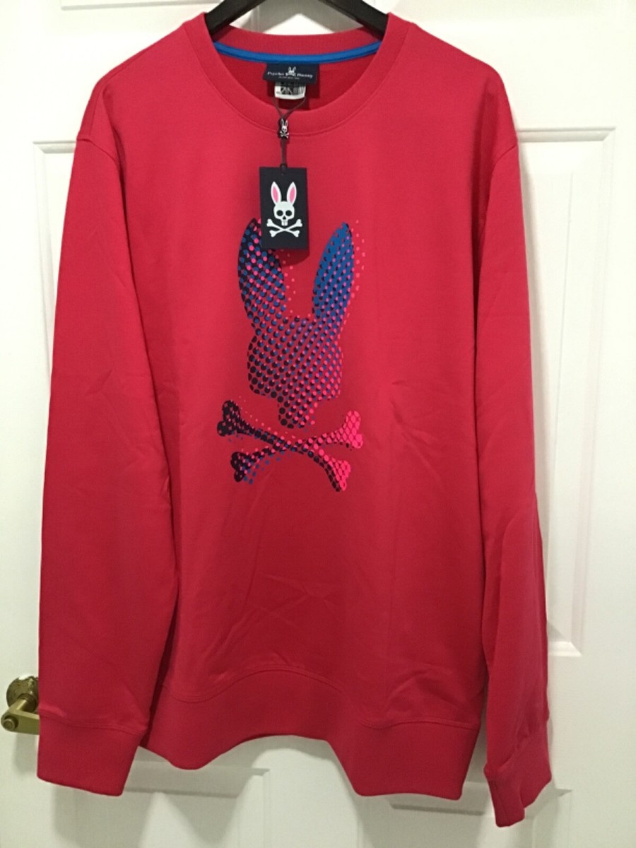 Psycho Bunny Men's Hindes Bright Fuschia Sweatshirt XXL NWT