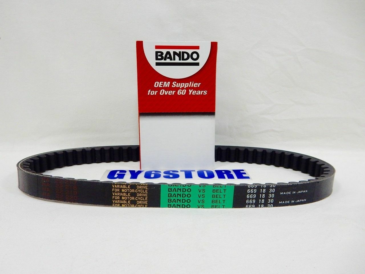 BANDO CVT DRIVE BELT 669-18-30 *FOR 50cc QMB139 SHORT CASE MOTOR 10" WHEEL*