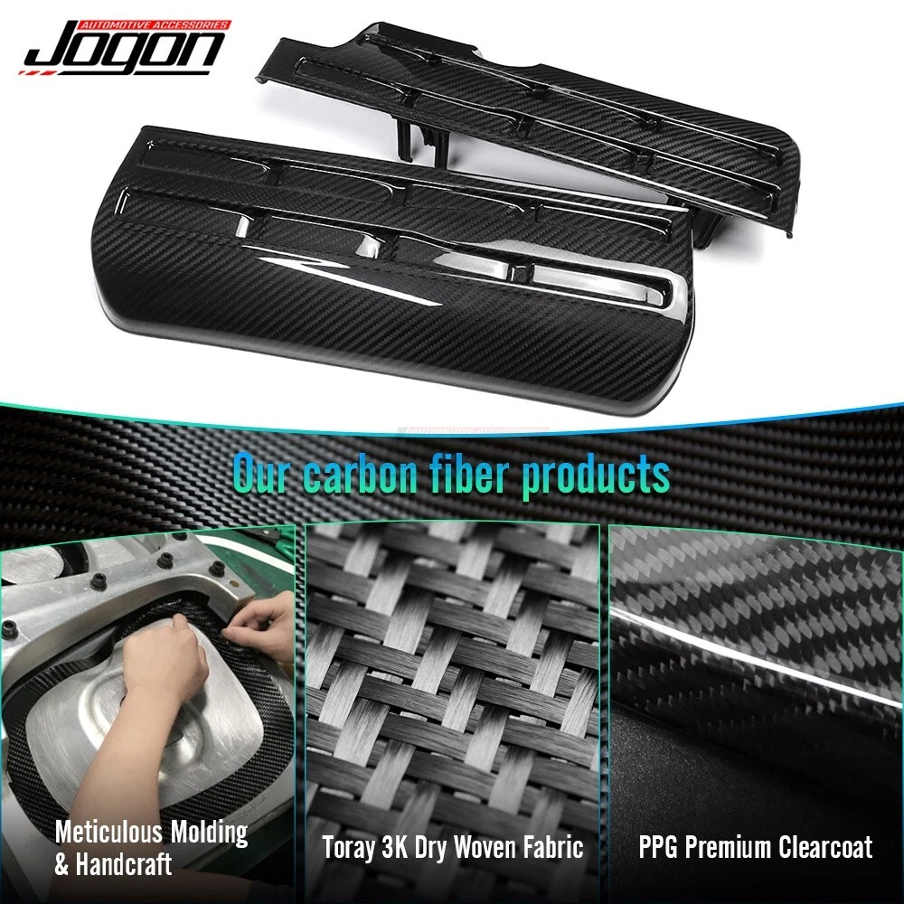 Real Carbon For Dodge Charger Challenger SRT Hellcat Demon Engine Bay Side Cover - Picture 7 of 23
