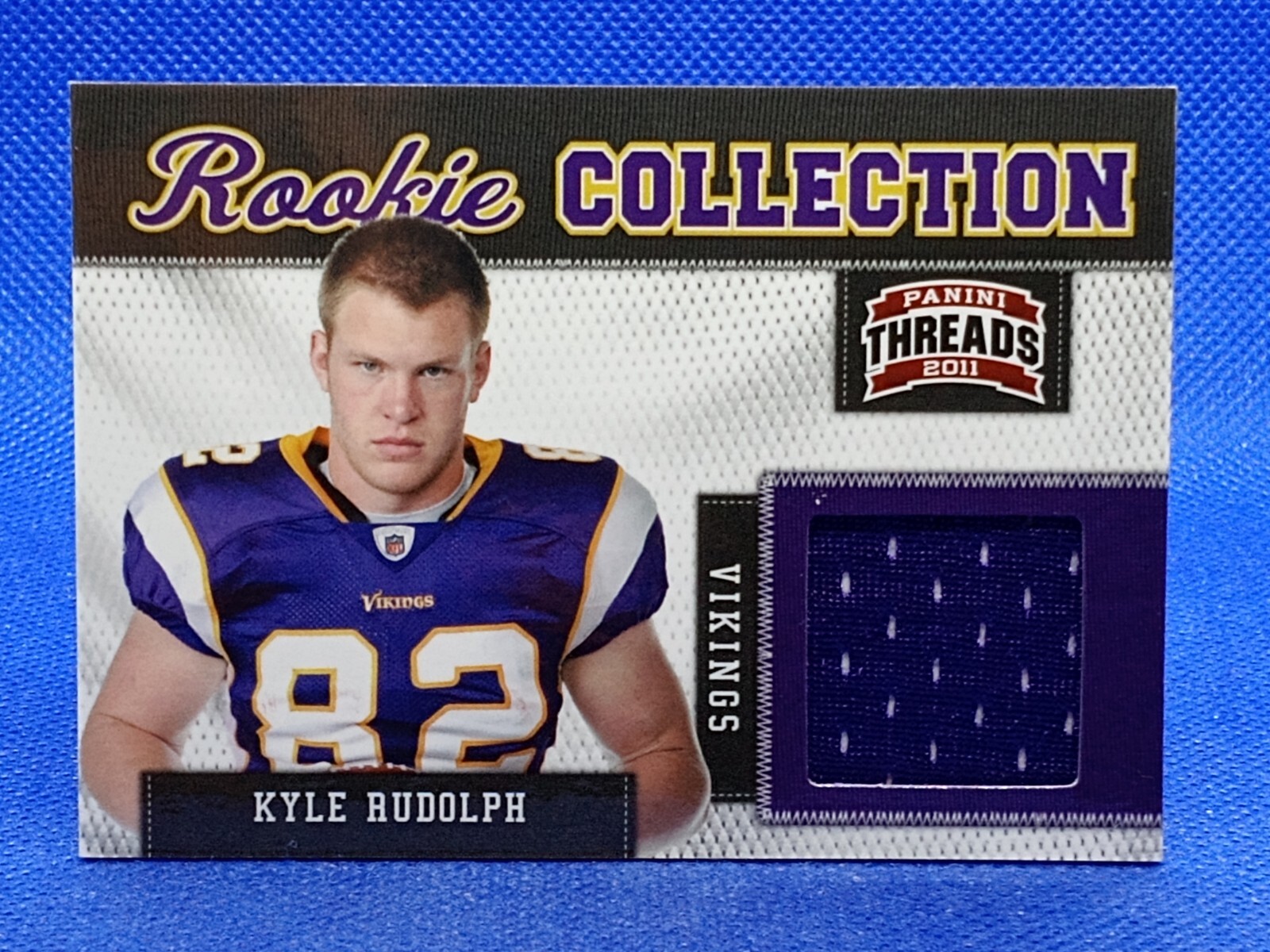 Kyle Rudolph Rookie Card 2011 Panini Threads - Rookie Collection Materials Kyle Rudolph #21 /299 ...