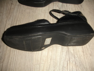 Sandales Femme San Marina Cuir Noir – Pointure 40 – État Correct Pour Les Fêtes