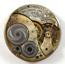 Vintage Elgin Grade 303 12s 7J OF Pocket Watch Movement lot.v9