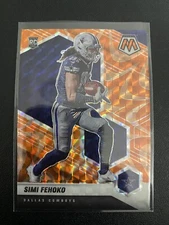 2021 Panini Mosaic Football Rookie Reactive Orange Simi Fehoko #341