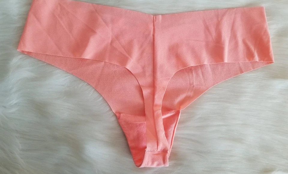 NUEVO BRAGUITA TANGA LISA VICTORIA'S SECRET NO SHOW GRANDE NARANJA NUEVA CON ETIQUETAS Foto 2 de 4
