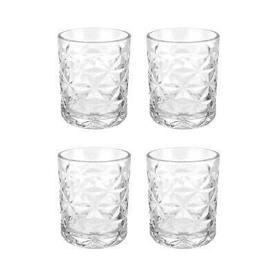 PASABAHCE Set 4 bicchieri acqua Estrella in vetro trasparente arredo tavola