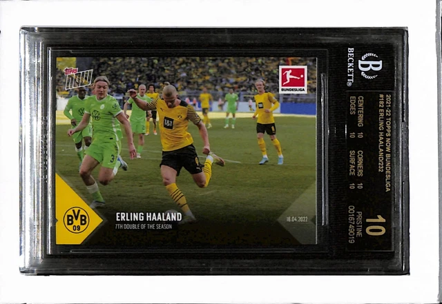 SIE WÄHLEN 2021-22 TOPPS NOW BUNDESLIGA #182 ERLING HAALAND BGS 9, 9.5, 10 oder BL