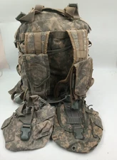 3-Day Assault Pack Backpack Molle II  4 double Mag 2 Canteens GC