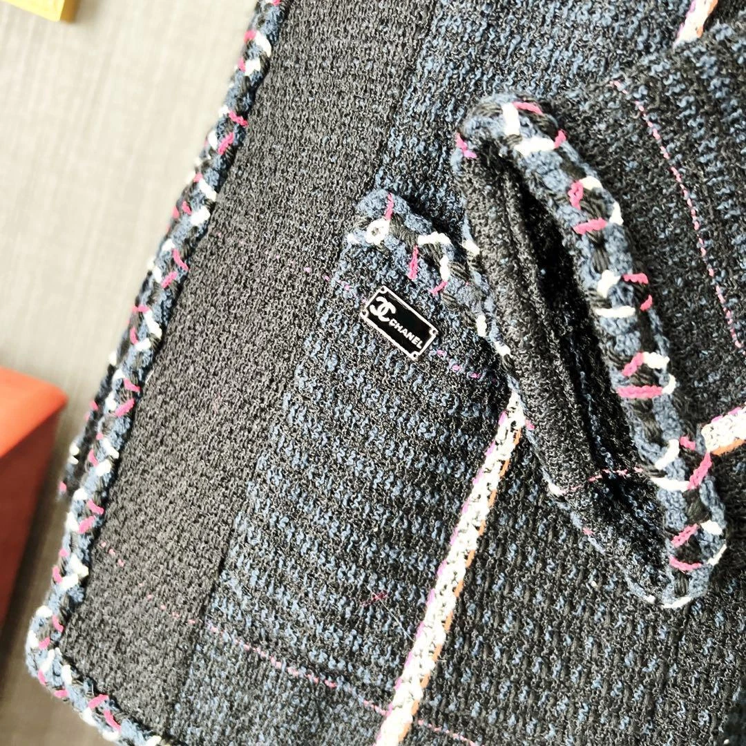 Set completo giacca tweed Chanel usa s 3onna donnaa ta 34ticolo artic molt