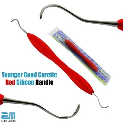 MEDENTRA MANUFACTURING PK Younger Good Dentist Universal Curettes Hand Tool Tartar Scalers Silicone Handle