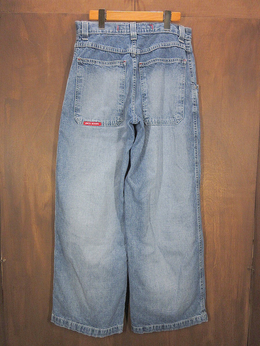 JNCO Jeans Dragon Design Baggy Wide Blue Denim Y2K Grunge