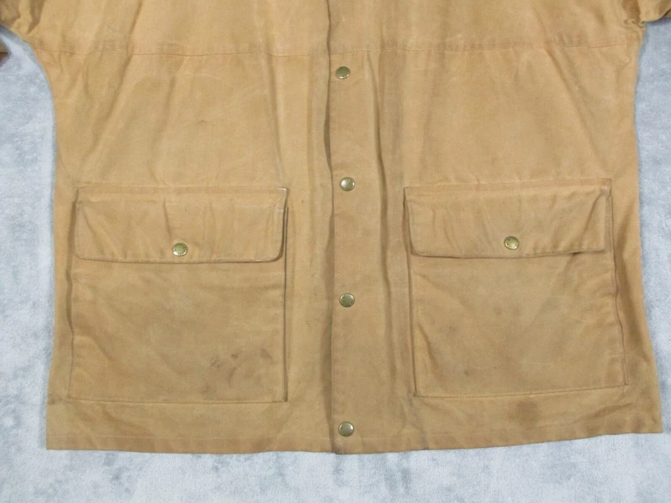 Vintage Koolah Jacket Men Waxed Canvas Field Chore Hunting Barn Coat Large - Image 2 of 4