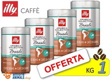 ILLY Caffè in GRANI → 1 kg - (4x250 gr) - Caffe Arabica Selection BRASILE