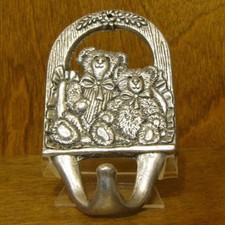 CARSON STATESMETAL TEDDY BEAR HOOK, #2002, New cottagecore MADE IN USA