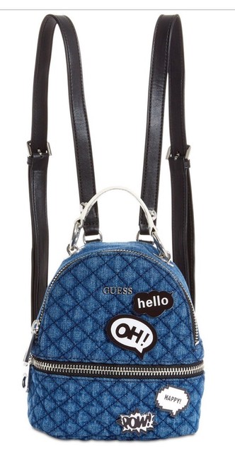 blue guess backpack
