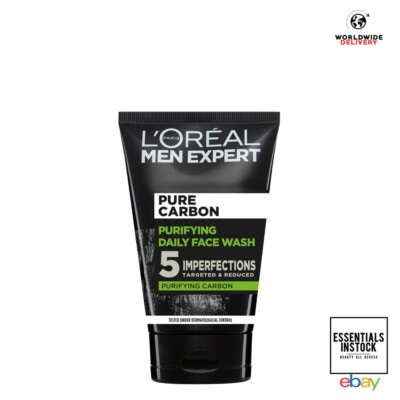 L'Oreal Men Expert Pure Charcoal Purifying Daily Face Wash Cleanser 100ml