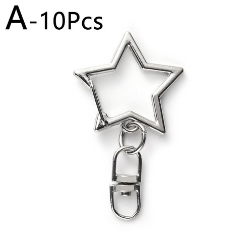 10pcs Star Lobster Claw Clasp Keychain Snap Hooks Key Rings Buckle Chain 2024 - Picture 12 of 15