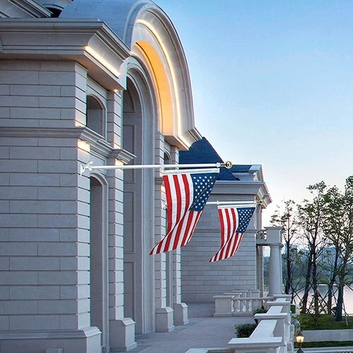 PACK de 2 soportes para poste de bandera soporte de montaje en pared casa de 2 posiciones Foto 4 de 4