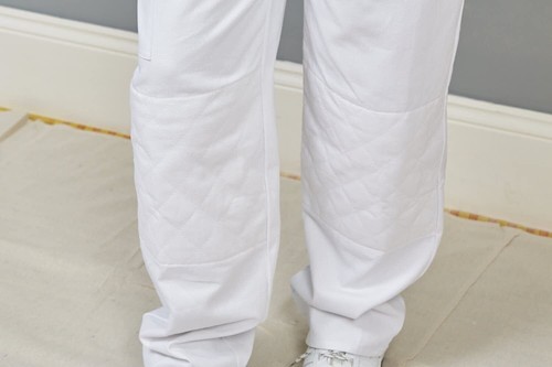 ProDec Painters Work Trousers Decorators Cargo White 100% Cotton Drill - Picture 3 of 4