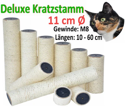 Ersatzteile für Kratzbaum Ersatzstamm Stamm Sisalstamm Kratzstamm M8 - 11 cm Ø