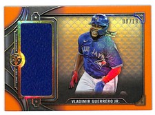 2022 Topps Triple Threads Vladimir Guerrero Jr 8/18 jersey patch card Blue Jays