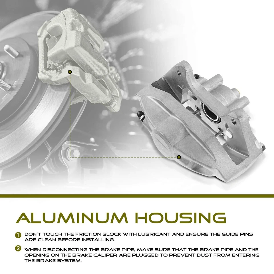 Pinza de freno de disco delantera derecha y derecha sin soporte para Dodge M300 M350 R300 RM300 73-74 Foto 2 de 4