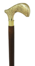 Derby Brass Designer Handle Handmade Wooden Stylish Walking Stick Cane Gift Men