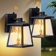 2PCS Outdoor Wall Lights Dusk to Dawn Sensor Outdoor Sconce Vintage Waterproof