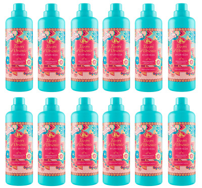 12x Tesori d'Oriente Ayurveda Weichspüler Konzentriert Amla-Öl Patchouli 750ml