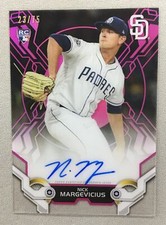 Nick Margevicius 2018 Topps High Tek Rookie Auto Pink /75 SAN DIEGO PADRES