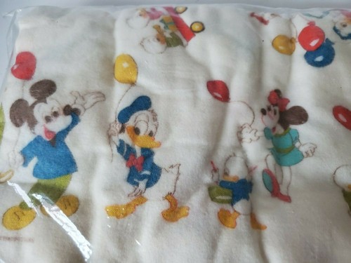 Vintage New 3 Pack Receiving Blanket Mickey Mouse Pluto Donald Duck Minnie 30x40 - Picture 3 of 12