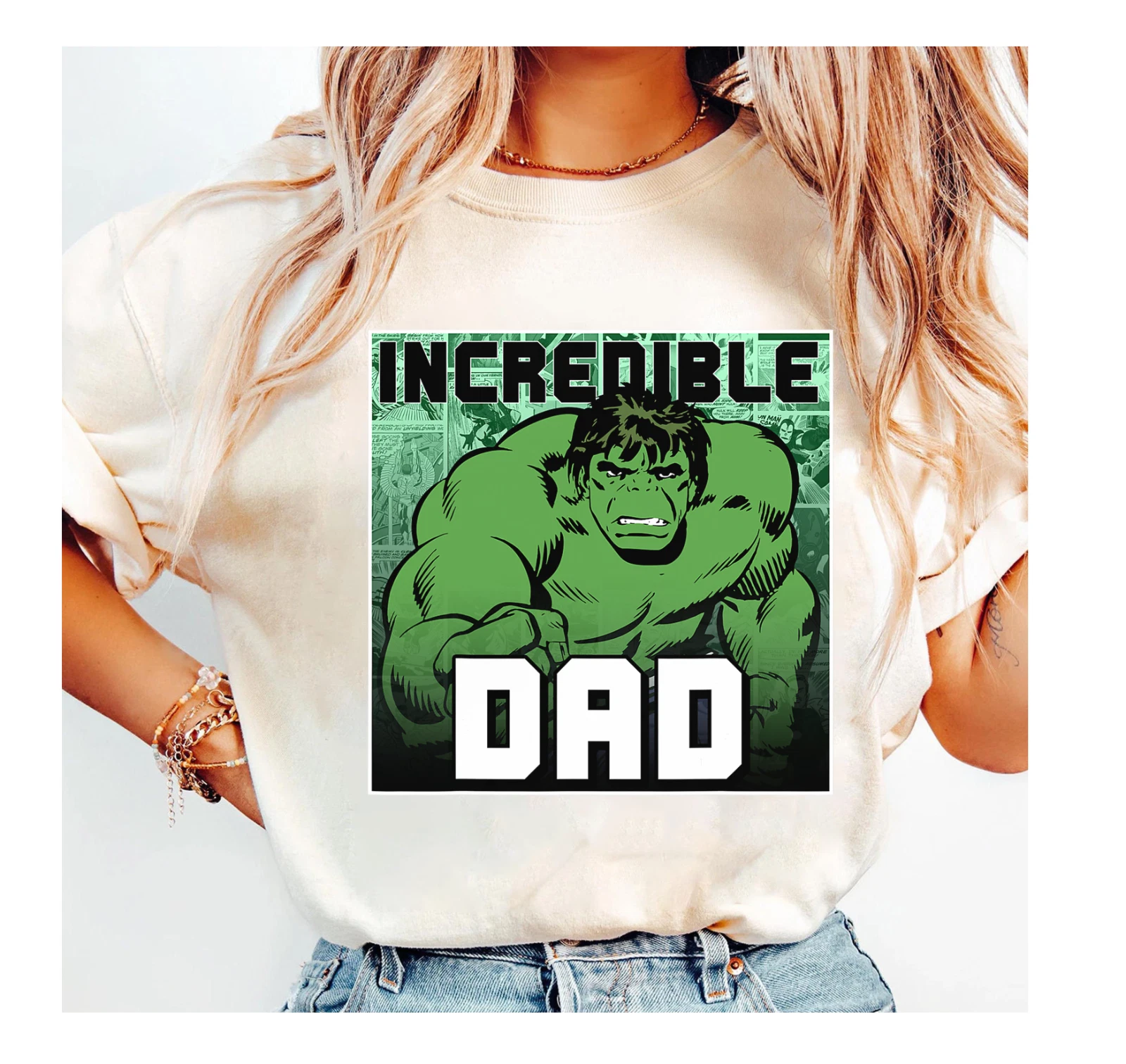 Marvel Hulk Father's Day Unisex Adult T-Shirt