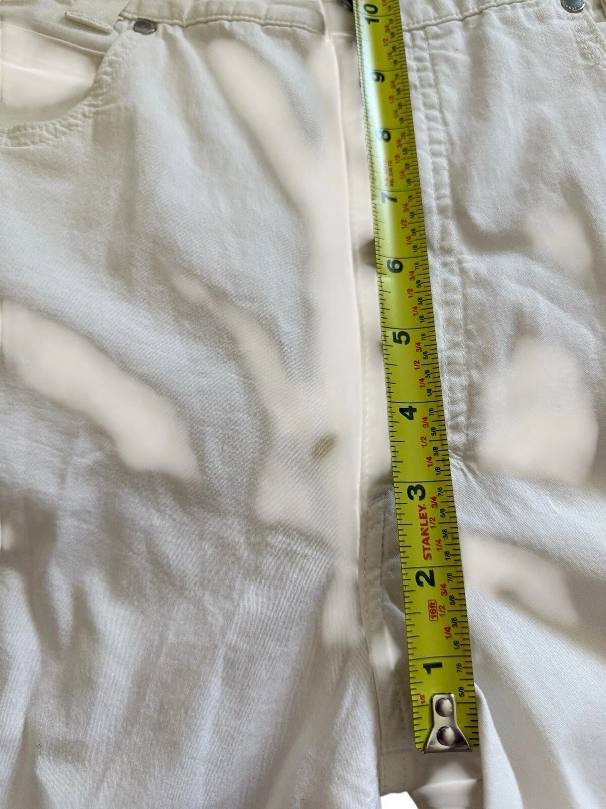 VERSACE CLASSIC AMJ11Z Pantalone Uomo 5 Tasche Cotone Elasticizzato Tg 34 x 33* Bianco