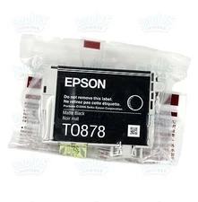 Epson T0878 matte black ink jet printer Stylus Digital Photo R1900 to878 87