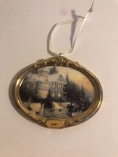 3" Hallmark Keepsake Ornament Thomas Kinkade Victorian Christmas