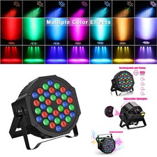 Rechargeable RGB Par Lights Battery Powered,Wireless 36LEDs DJ Uplight w/Remote