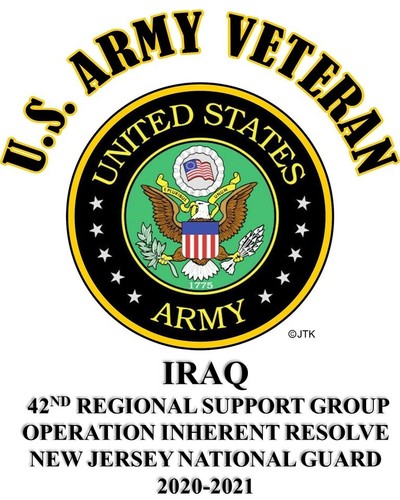 42ND REGIONAL SUPPORT GROUP "WITH SUPPORT,WE CONQUER"NJ GUARD SHIRT/ SWEATSHIRT - Picture 2 of 2