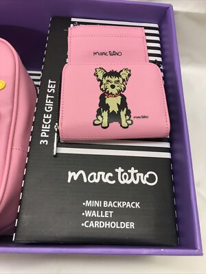 Marc Tetro Yorkie mini backpack New Marc Tetro 3 Piece Set Yorkshire Terrier Mini Backpack  main image 2