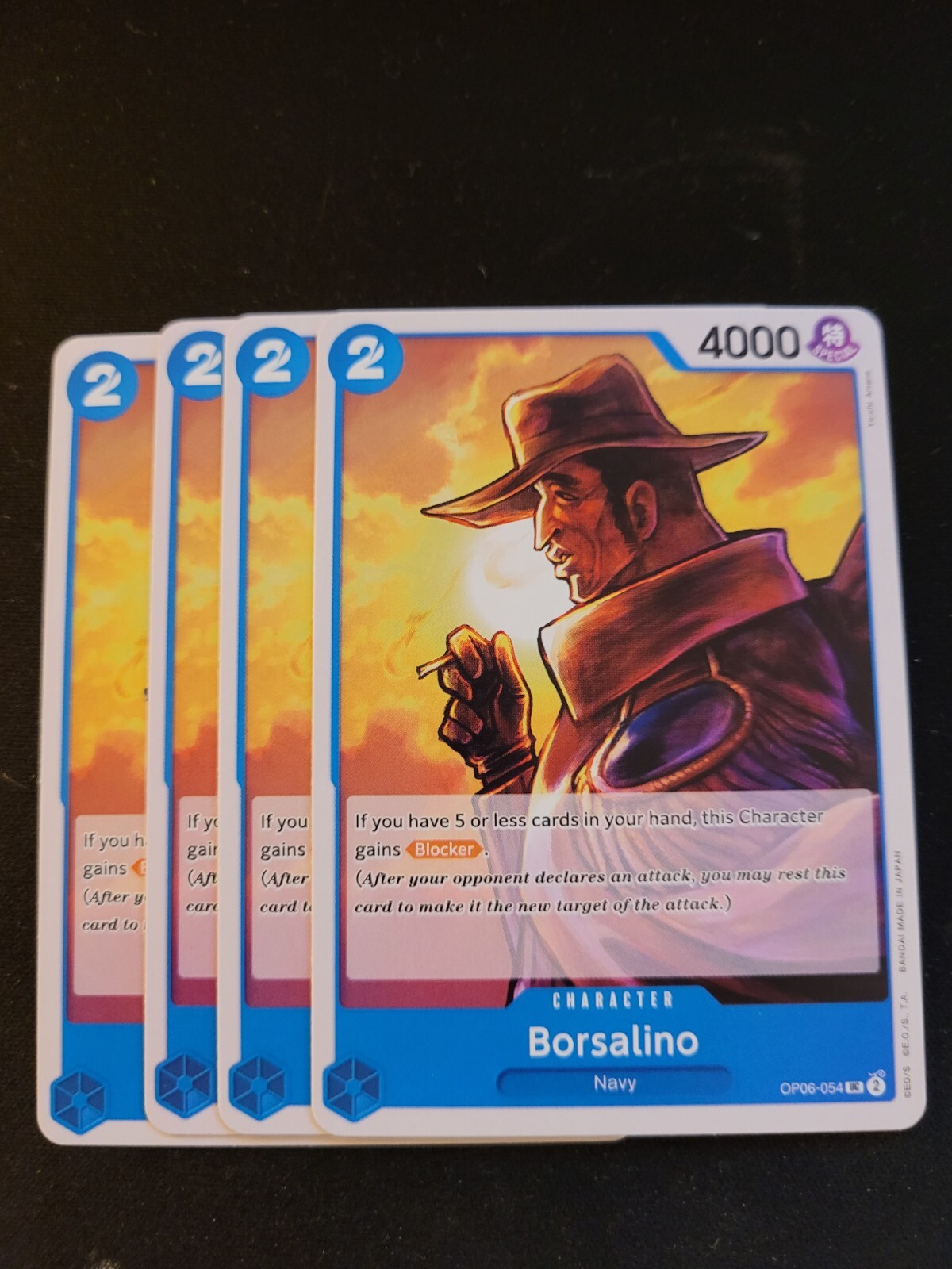 4x Borsalino OP06-054 UC - One Piece Card Game - Wings of Captain