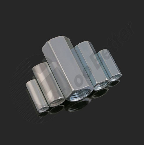 Threaded Standoffs M4~M24 Galvanized steel Full Thread Coupling Nuts Round /Hex - Picture 6 of 7