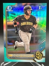 2022 Bowman Chrome Prospects MLB #BCP-28 Brandon Valenzuela /125 Aqua Refractor