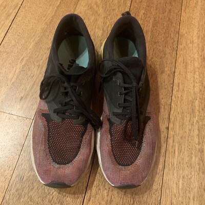 Nike Odyssey React Flyknit Mens 11 Black University Red Shoes Sneakers  Trainer UK