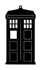 DR Who Tardis Decal 1 2.75"x5.25" Choose Color