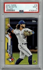 2020 TOPPS YELLOW WALGREENS BO BICHETTE PSA 9 MINT RC