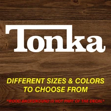 Tonka Truck Logo Window Bumper Door - Vinyl Decal Sticker - CHOOSE Size & Color