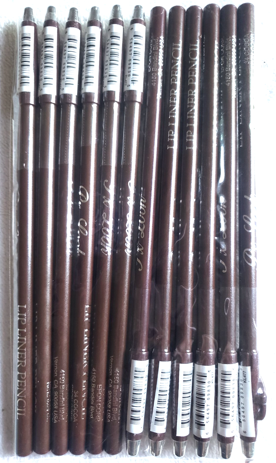 12-Pack Cocoa Lip Liner Pencils by PX LOOK Brand-image